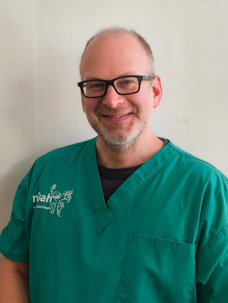 Harry Ellsmore smiling in vet uniform